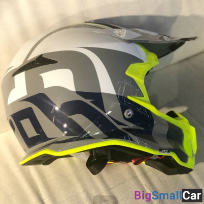 Шлем AIROH Terminator Open Vision SHOOT yellow/blue M TOVS